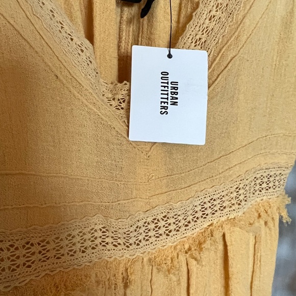 Urban Outfitters Out From Under Yellow Strappy Back Tie Dress - Picture 4 of 4